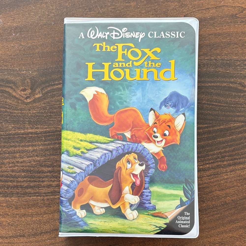 Disney The Fox and the Hound VHS with Green and Orange Cover